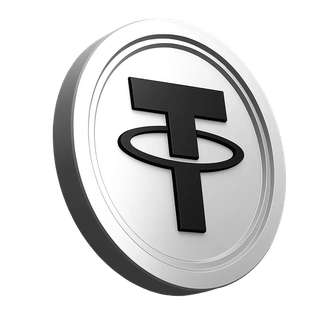 Tether USDT muntsymbool in de sectie over vertrouwen binnen de handelsgemeenschap